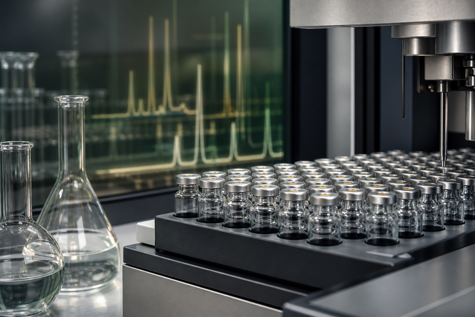 Analytical laboratory materials representing evidence-based environmental technical writing